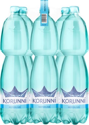 Korunní Neperlivá přírodní minerální voda multipack, 6x1,5l