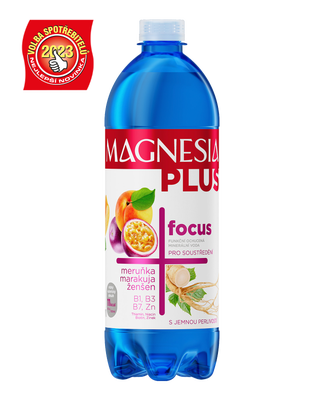 Magnesia Plus Focus meruňka, marakuja, ženšen