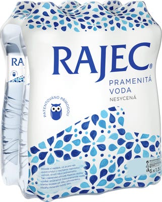 Rajec Pramenitá voda nesycená 6x1,5l