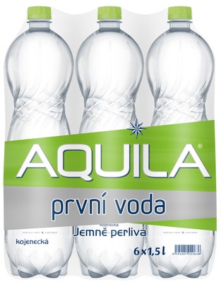 Aquila Pramenitá voda jemně perlivá 6x1,5l kojenecká