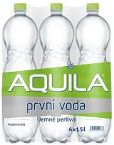 Aquila Pramenitá voda jemně perlivá 6x1,5l kojenecká