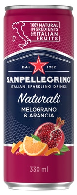 San Pellegrino Melograno & Arancia, plech
