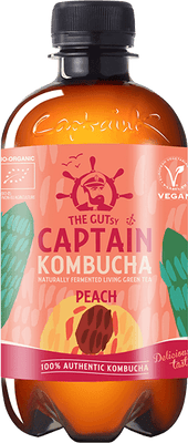 Captain Kombucha BIO Broskev