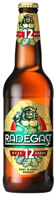 Radegast Ryze hořká 12, světlý ležák, sklo