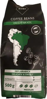 Rioba Brazil 100% Arabica zrnková káva 500 g