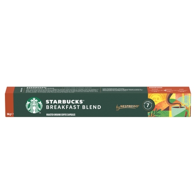 Starbucks® Breakfast Blend by NESPRESSO®, Medium Roast kávové kapsle, 10 kapslí v balení