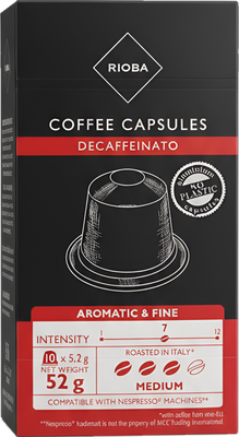 Rioba Espresso Decaffeinato kávové kapsle