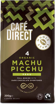 Cafédirect BIO Machu Picchu SCA 82 zrnková káva 200g