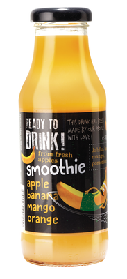 Ready to drink! Smoothie Jablko, banán, mango, pomeranč