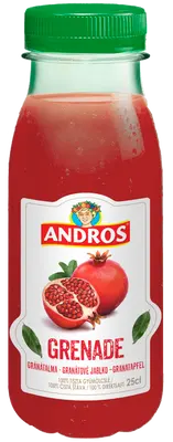 Andros 100% čistá šťáva z granátových jablek