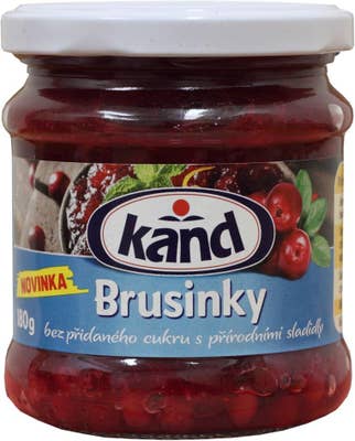 Kand Brusinky bez přidaného cukru