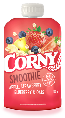 Corny Smoothie kapsička jablko, jahoda, borůvka, ovesné vločky