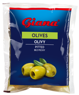 Giana Španělské olivy zelené bez pecky ve slaném nálevu