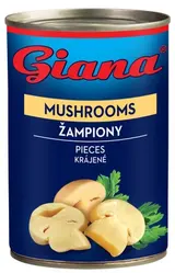 Giana Žampiony krájené ve slaném nálevu