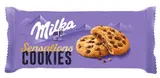 Milka sušenky Cookie Sensations s náplní a kousky čokolády