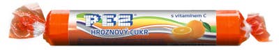 Pez Hroznový cukr s vitamínem C, s pomerančovou příchutí