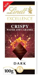 Lindt Čokoláda Excellence Hořká s oplatkou a karamelem