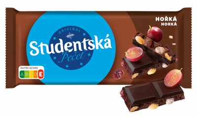 ORION Studentská pečeť hořká čokoláda s arašídy, rozinkami a želé
