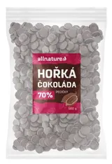 Allnature Hořká čokoláda 70% pecičky