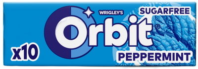 Orbit Peppermint žvýkačky bez cukru s mentolovou příchutí