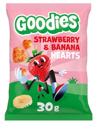 Goodies Křupky srdíčka banán a jahoda