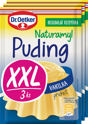 Dr. Oetker Puding vanilkový 3ks XXL