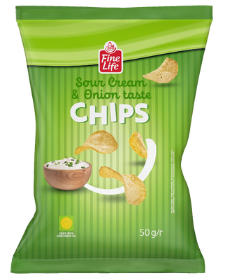 Fine Life Chips smetana a cibule