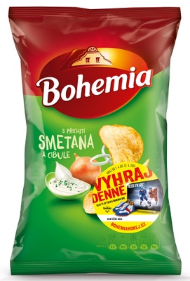 Bohemia Chips smetana a cibule