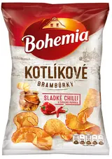 Bohemia Kotlíkové brambůrky, sladké chilli a červená paprika
