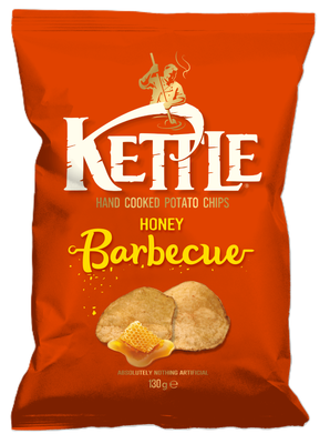 KETTLE Kotlíkové brambůrky s příchutí medu a BBQ