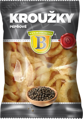 Originální hospodské brambůrky Kroužky pepřové