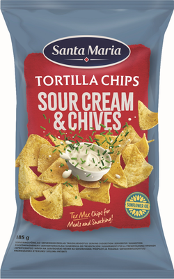 Santa Maria Tortilla chips smetana a pažitka