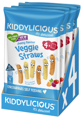 Kiddylicious Tyčinky se sýrovou příchutí multipack 4x12g