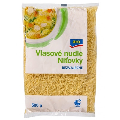ARO Nudle vlasové bezvaječné