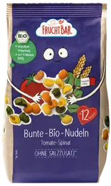 Fruchtbar BIO Těstoviny s příchutí rajčat a špenátu