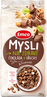 Emco Mysli na Zdraví Křupavé Čokoláda a ořechy