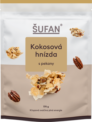 Šufan Kokosová hnízda s pekany