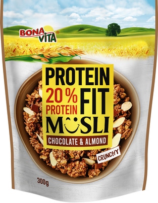Bonavita Musli crunchy protein čoko-mandle