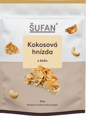 Šufan Kokosová hnízda s kešu
