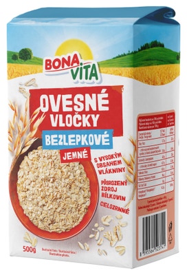 Bonavita Ovesné vločky jemné, bez lepku