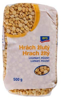 ARO Hrách žlutý loupaný půlený