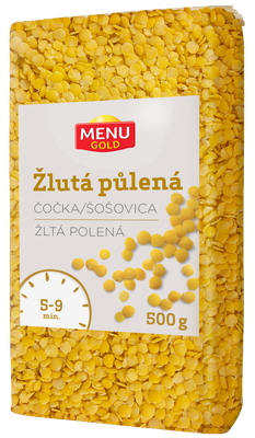 Menu Gold Čočka žlutá, půlená