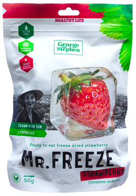 George and Stephen Mr. Frozen strawberry, sušené mrazem
