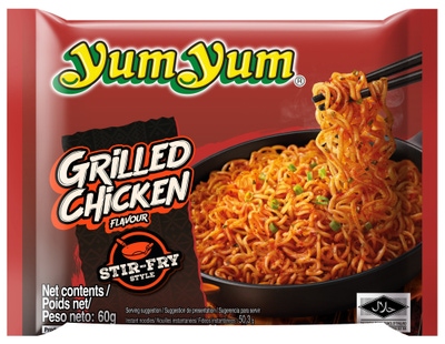 YumYum Instantní restované nudle s příchutí grilovaného kuřete