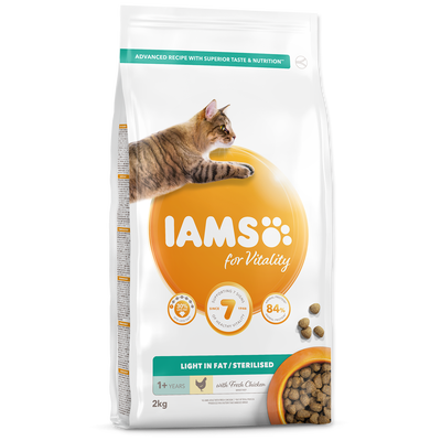 IAMS for Vitality granule s kuřecím pro kastrované kočky