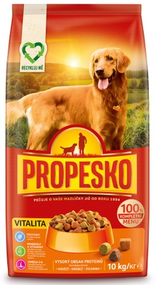 Propesko  granule VITALITY s drůbežím, hovězím a zeleninou