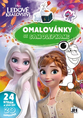 JIRI MODELS Omalovánky se samolepkami Ledové království