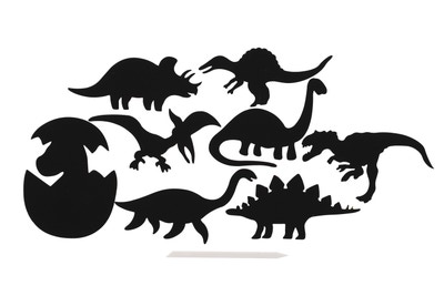 Teddies Škrabací obrázek, výřez duhový, dinosaurus