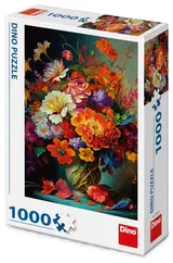 Dino Toys Květiny ve váze puzzle, 1000 dílků