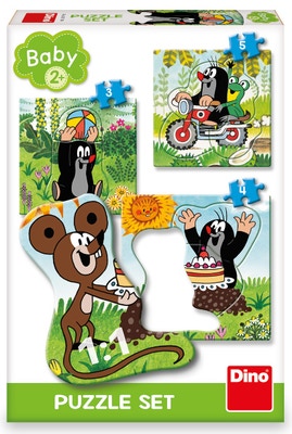 Dino Toys Puzzle Krtek na louce baby 3–5 dílků